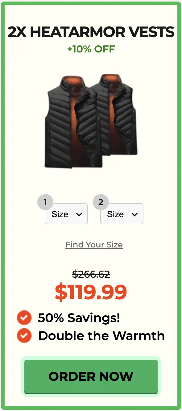 Heatarmor Heated vest Package 3